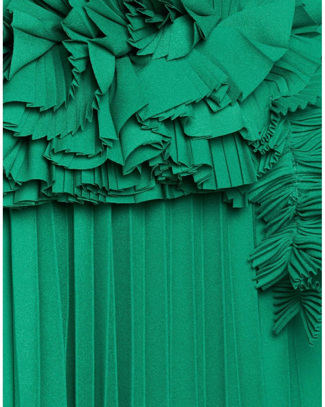 P.A.R.O.S.H. Green Maxi Dress Polyester