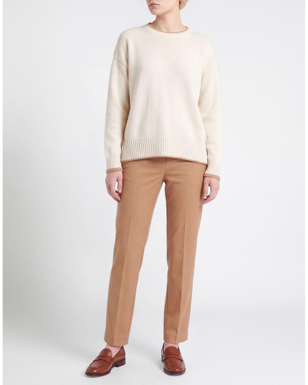 Eleventy Natural Platinum Ivory Sweater Cashmere