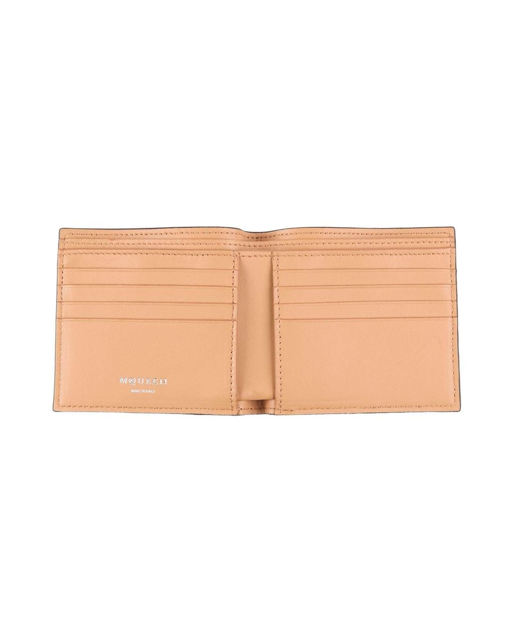 McQueen Black Wallet Leather for men