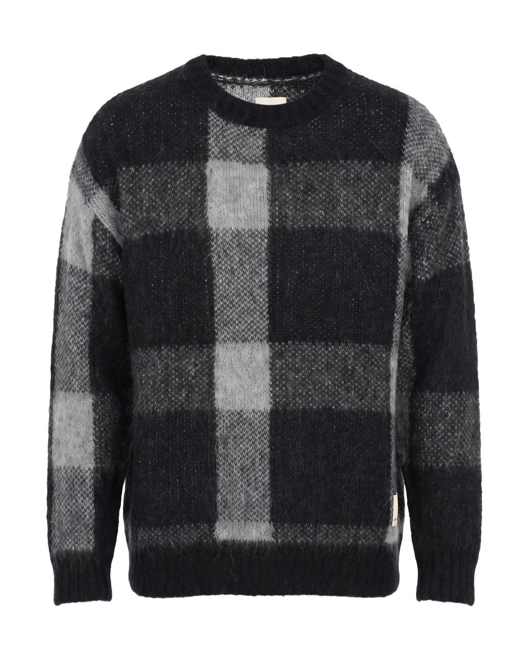 Emporio Armani Black Sweater Alpaca Wool, Polyamide for men