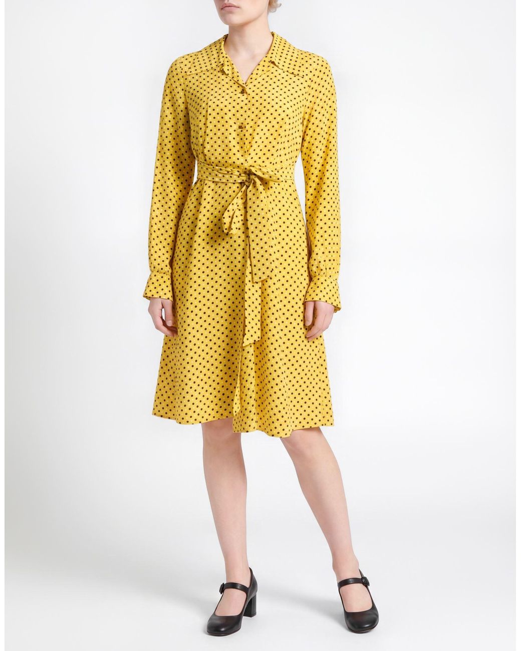Attic And Barn Yellow Mini Dress