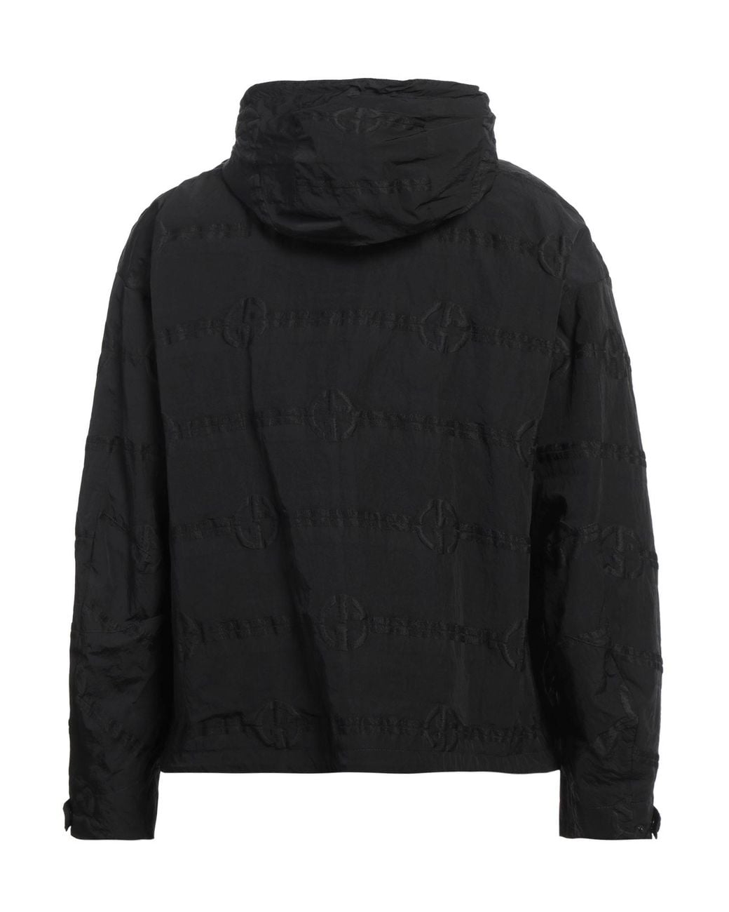 Giorgio Armani Black Jacket Polyamide, Polyester for men