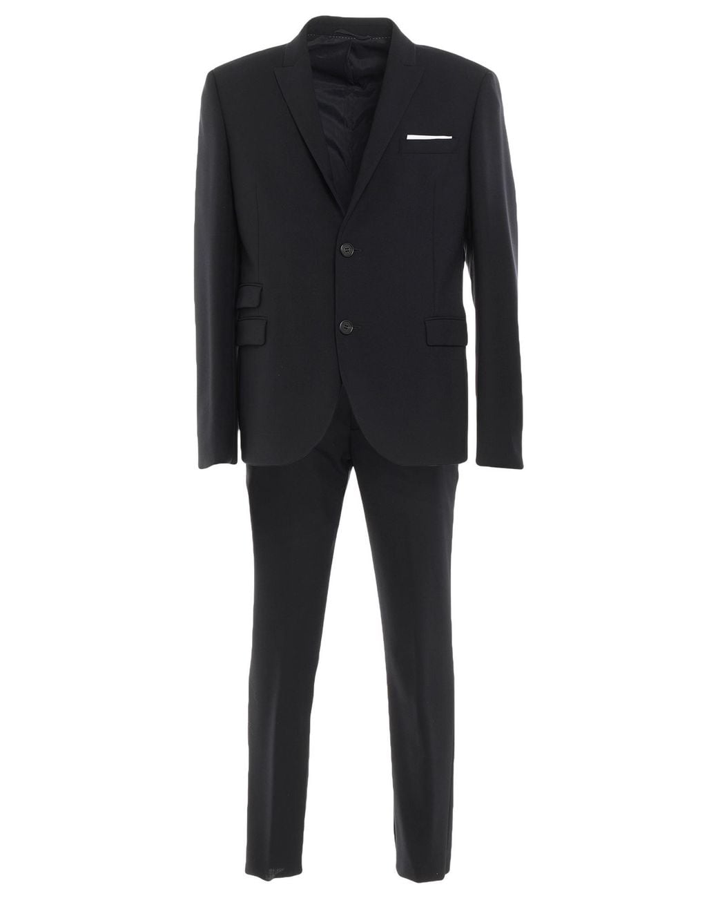Neil Barrett Black Midnight Suit Polyester, Virgin Wool, Elastane for men