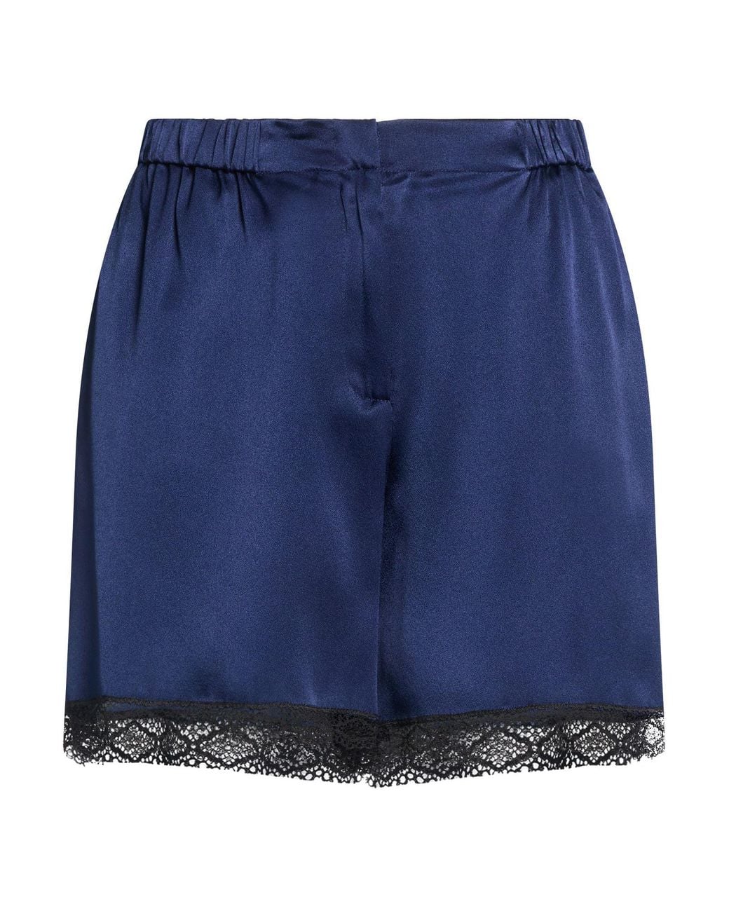 Alberta Ferretti Blue Shorts & Bermuda Shorts Acetate, Silk