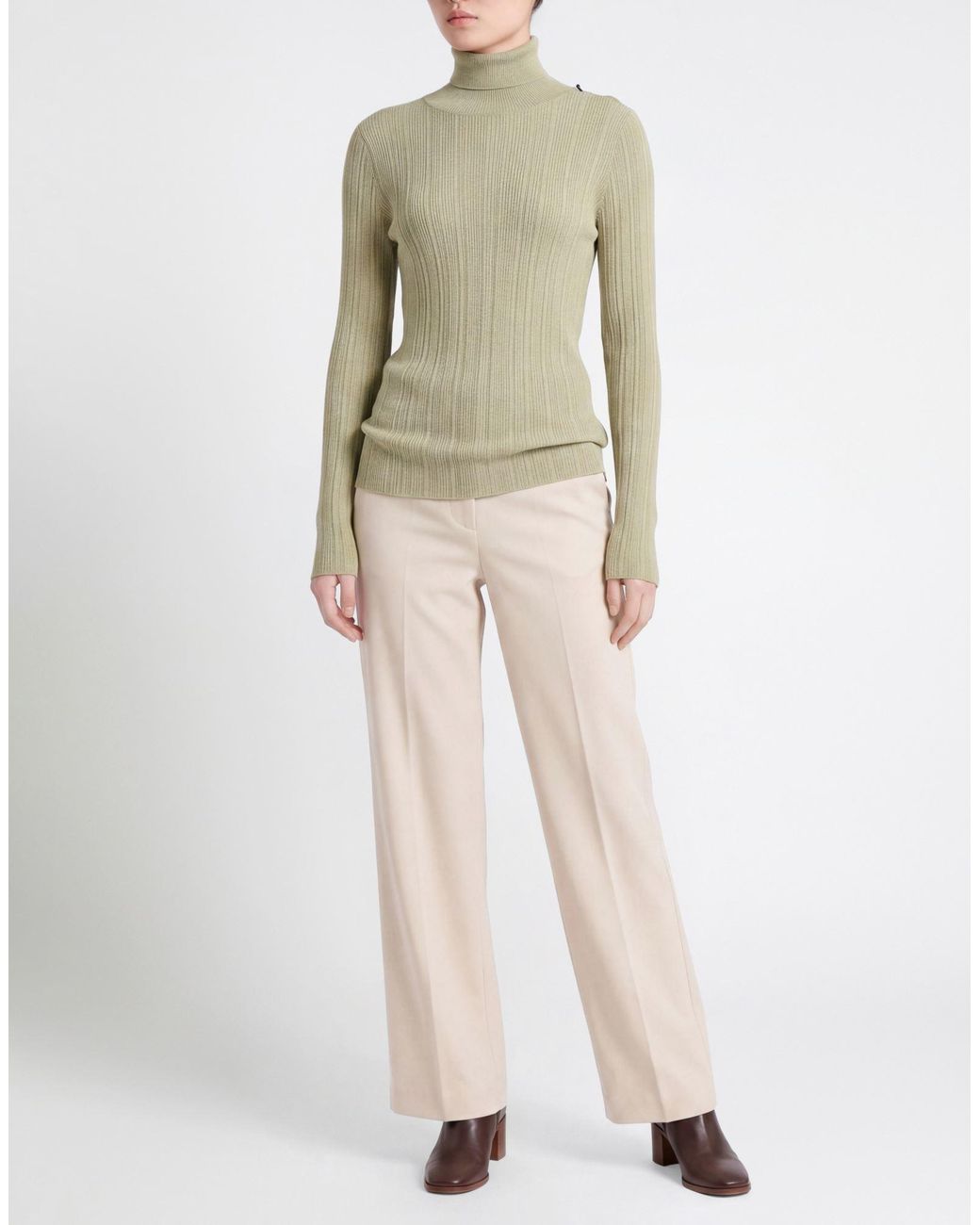 Alpha Studio Green Turtleneck