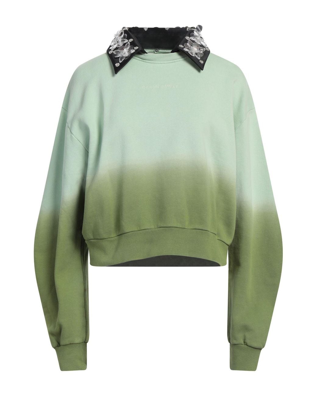 DES_PHEMMES Green Light Sweatshirt Cotton, Polyester
