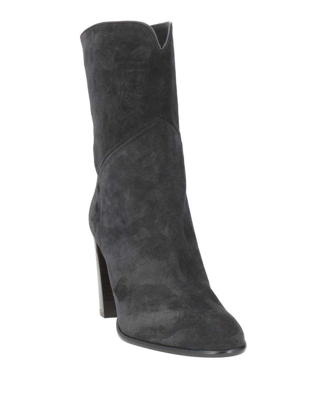 Ba&sh Black Charcoal Ankle Boots Leather