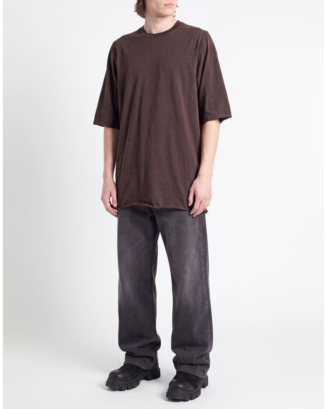 Rick Owens Brown T-Shirt for men
