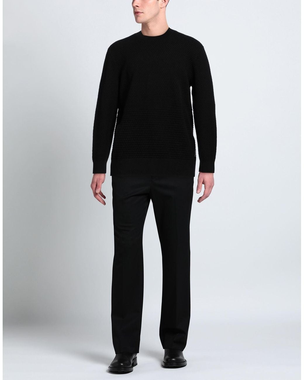 ARMANI EXCHANGE Black Sweater Cotton for men