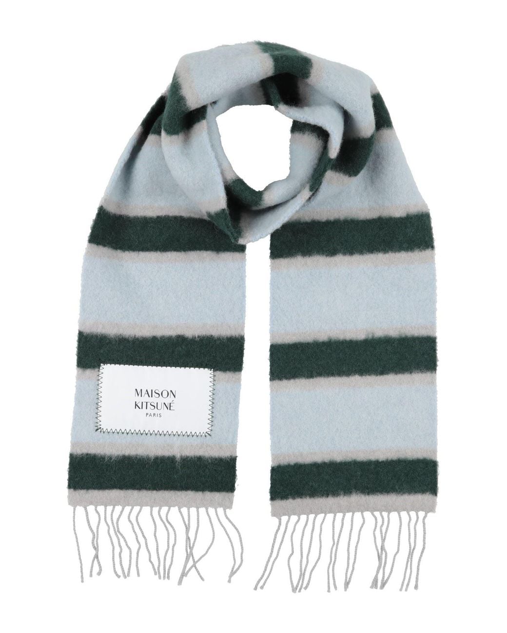 Bufanda Maison Kitsuné de hombre de color Gray