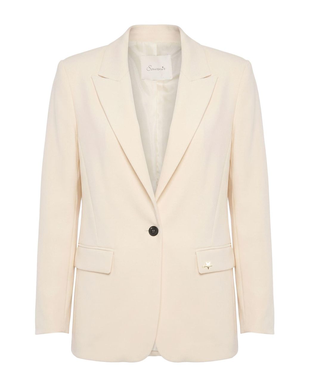 Souvenir Clubbing Natural Blazer Polyester, Elastane