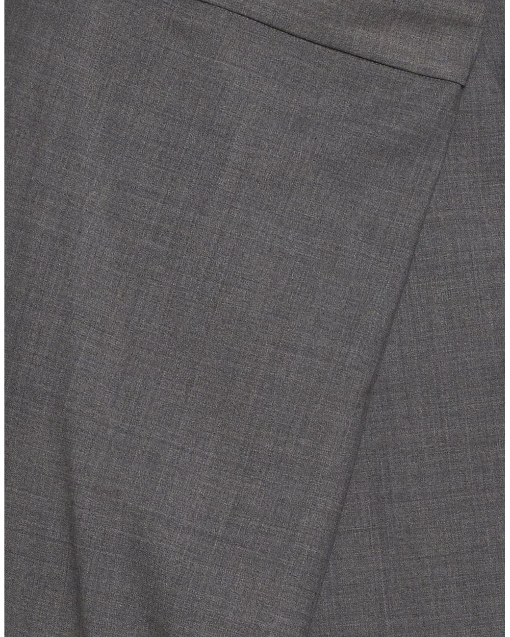White Sand Gray Pants Wool, Polyester, Elastane