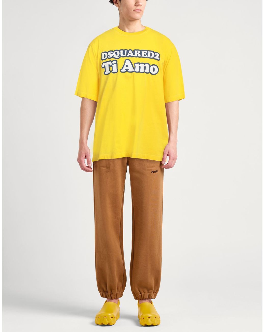DSquared² Yellow T-shirt for men