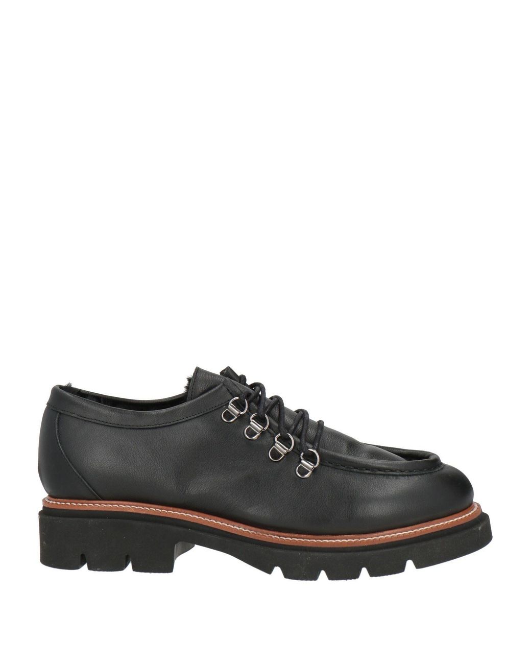 Nila & Nila Black Lace-Up Shoes
