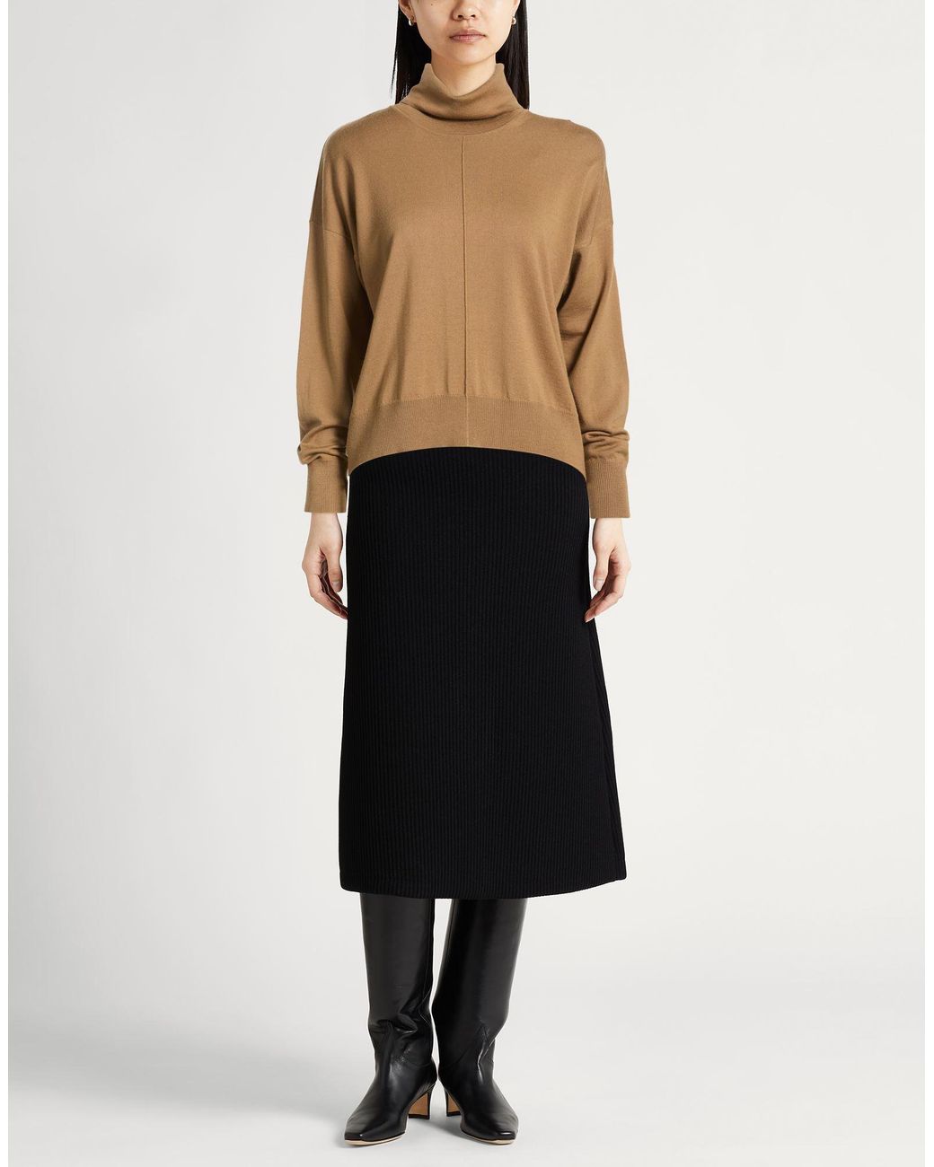 Anna Molinari Brown Rollkragenpullover