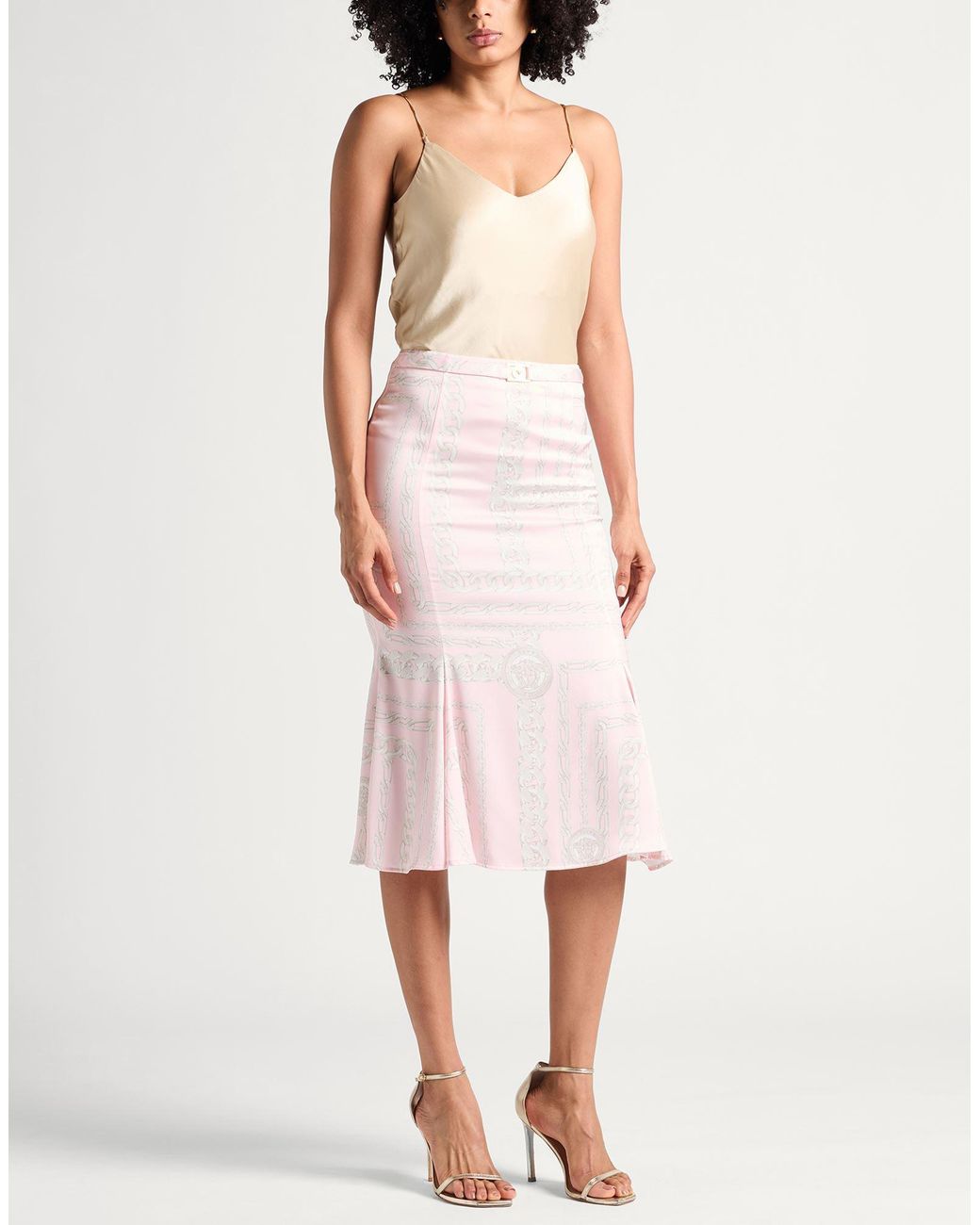 Versace Pink Midi Skirts