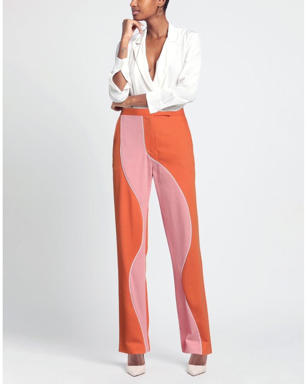 Ahluwalia Red Pants Lyocell, Cotton, Elastane