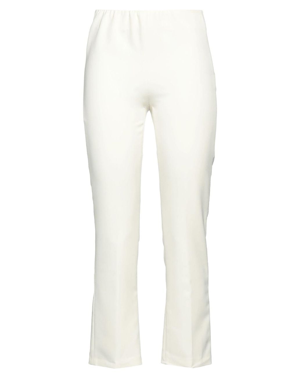 Compagnia Italiana White Pants Polyester, Elastane