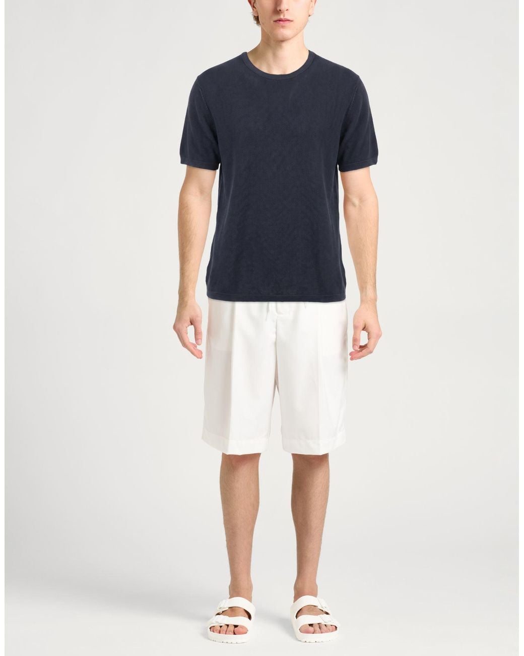 Alpha Studio Blue T-Shirt Hemp for men