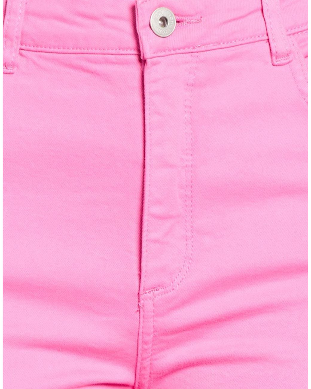 Ichi Pink Pants Cotton, Elastane