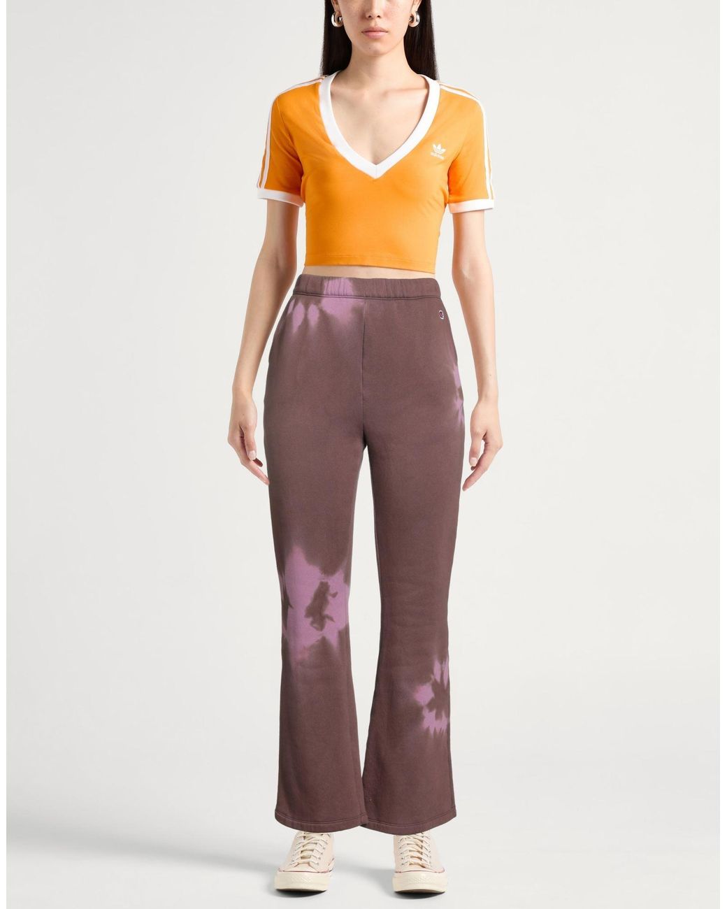Champion Purple Pants Cotton, Polyester