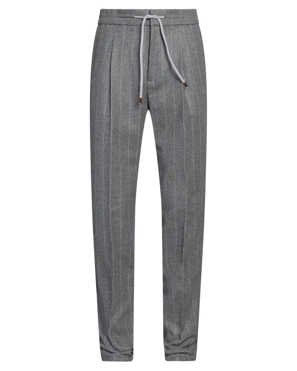 Brunello Cucinelli Gray Pants Virgin Wool for men