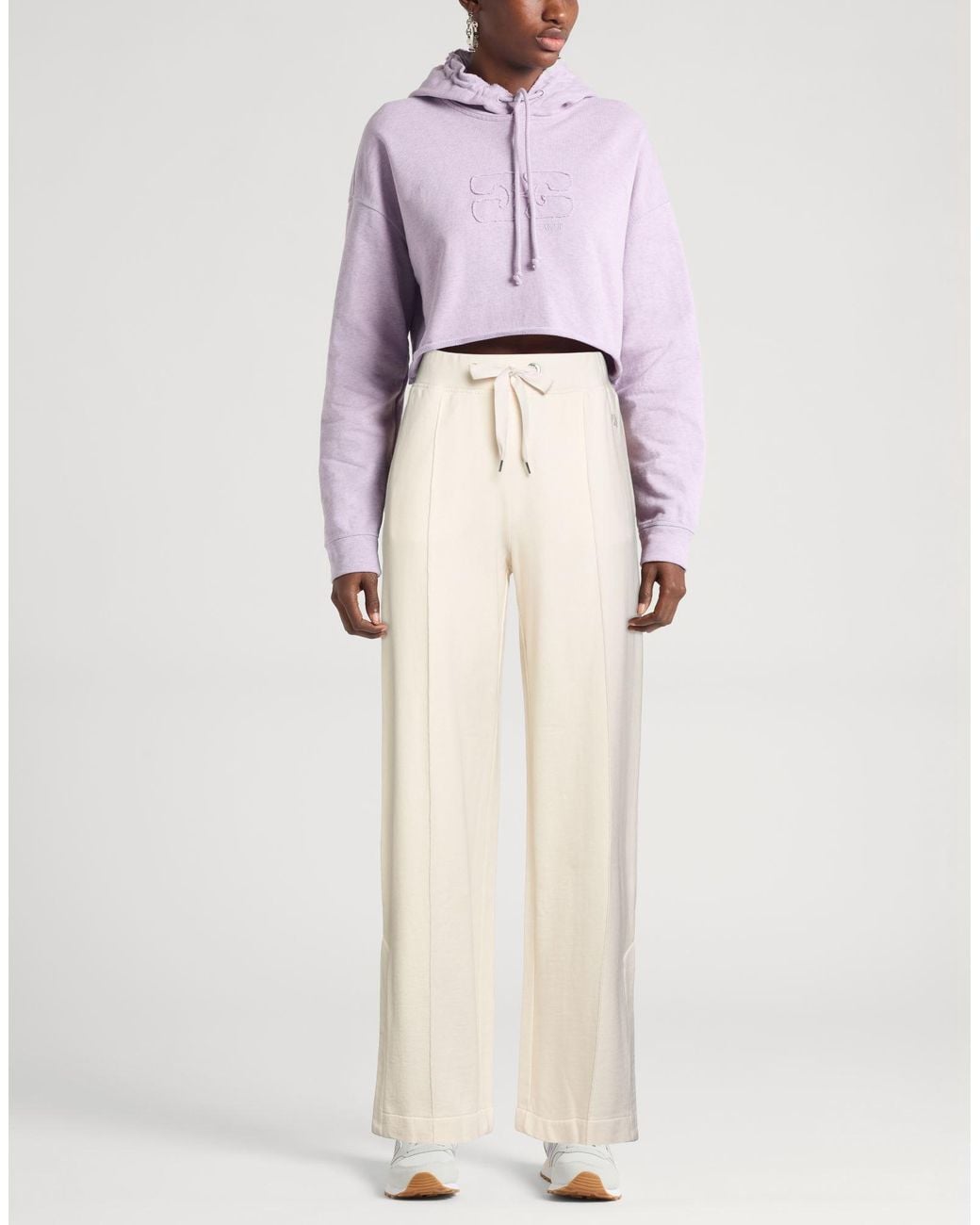Parajumpers White Ivory Pants Cotton, Viscose