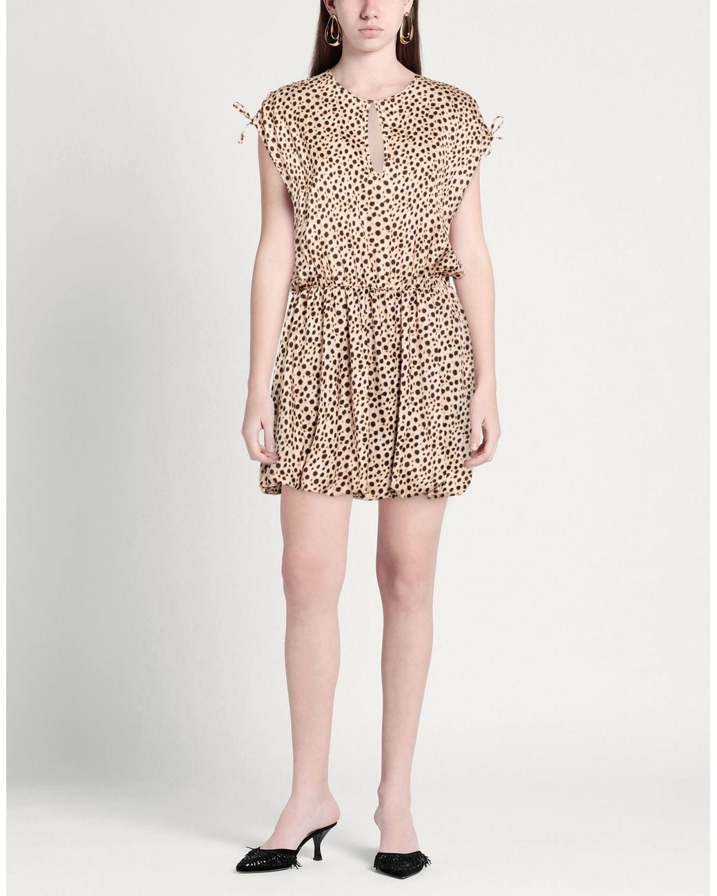 Please Natural Mini Dress Polyester