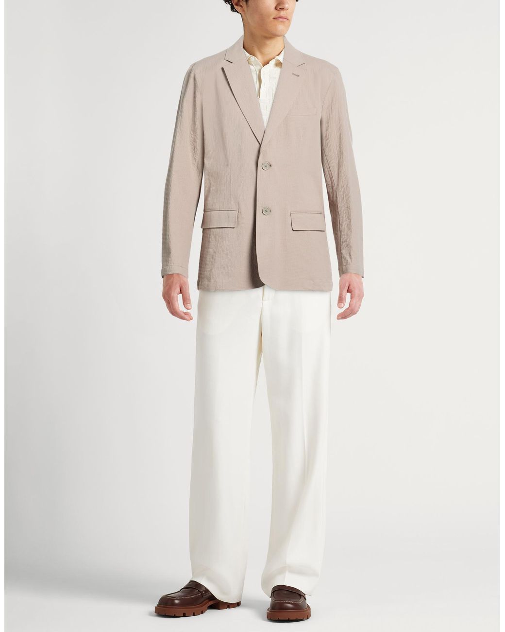 ARMANI EXCHANGE Natural Blazer Cotton, Elastane for men