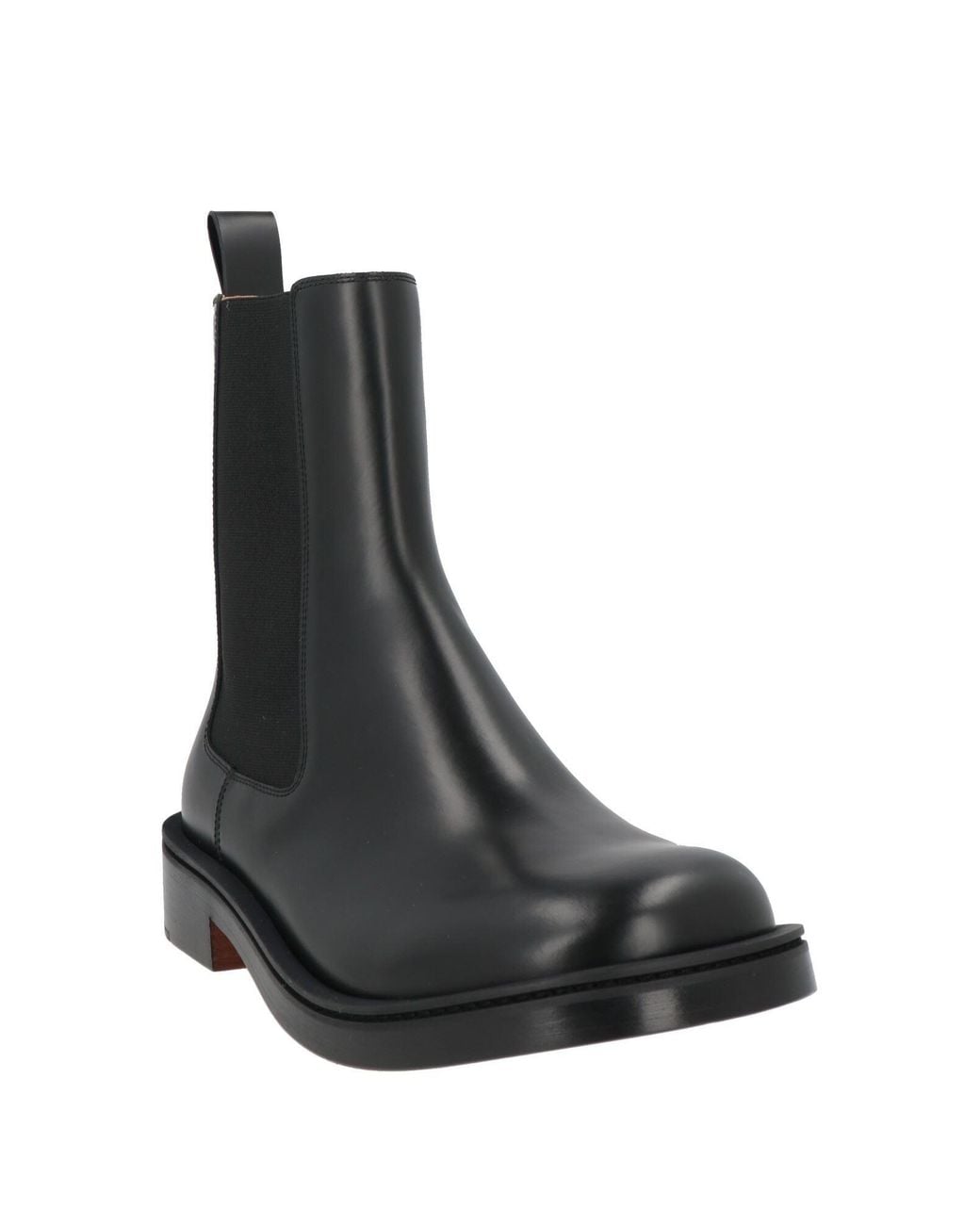 McQueen Black Ankle Boots for men