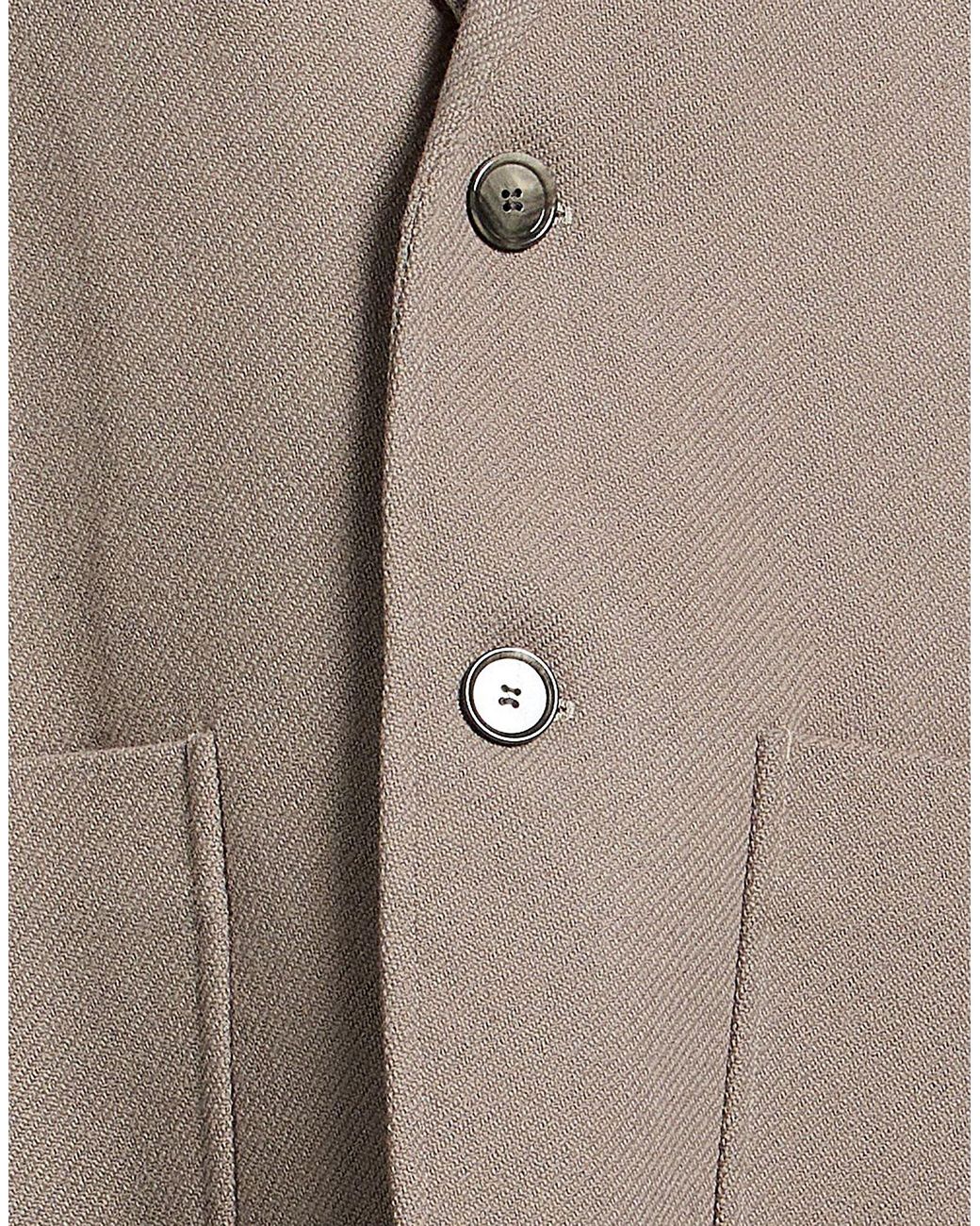AMI Brown Coat Virgin Wool, Polyamide for men