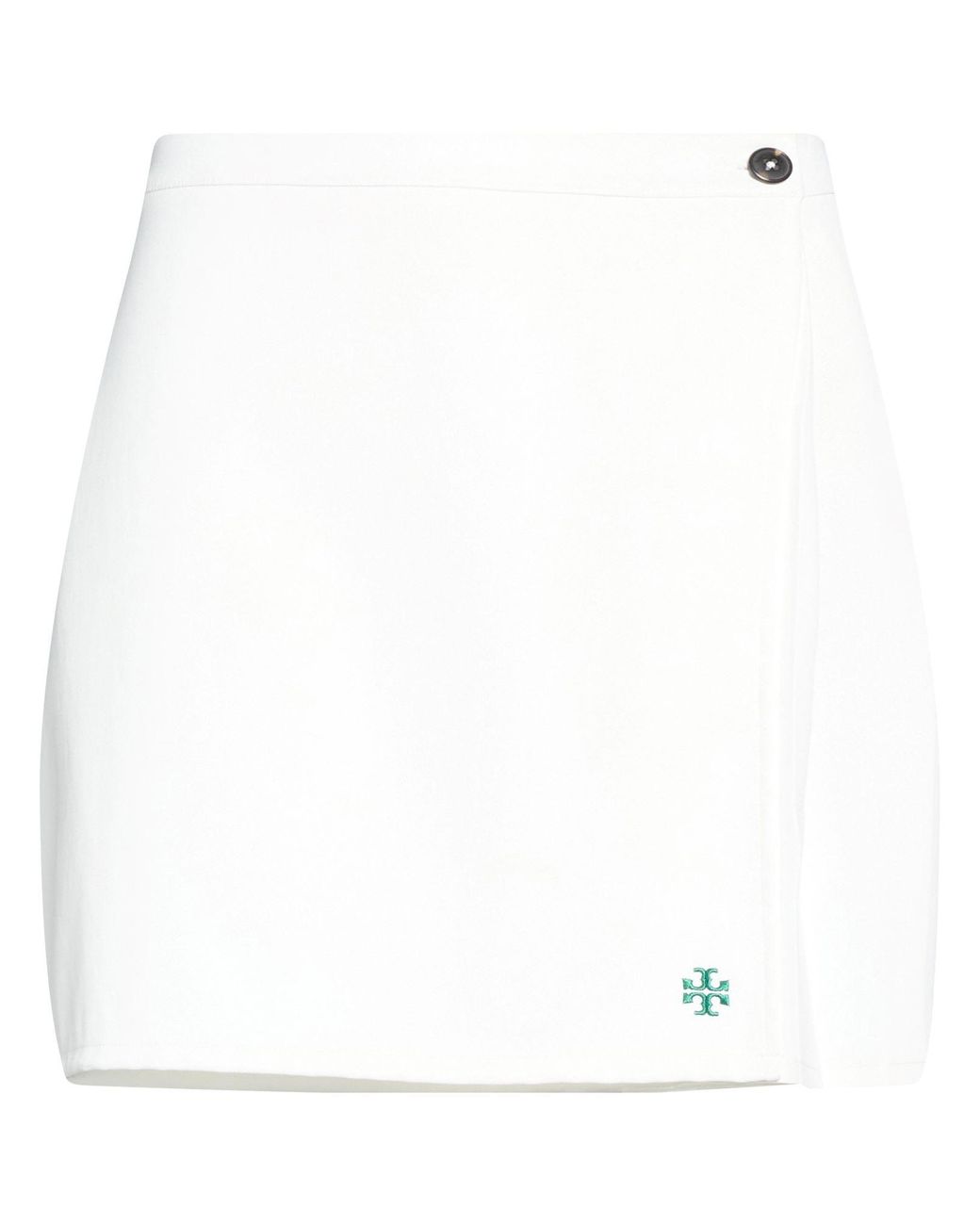 Tory Sport White Mini Skirt Polyester