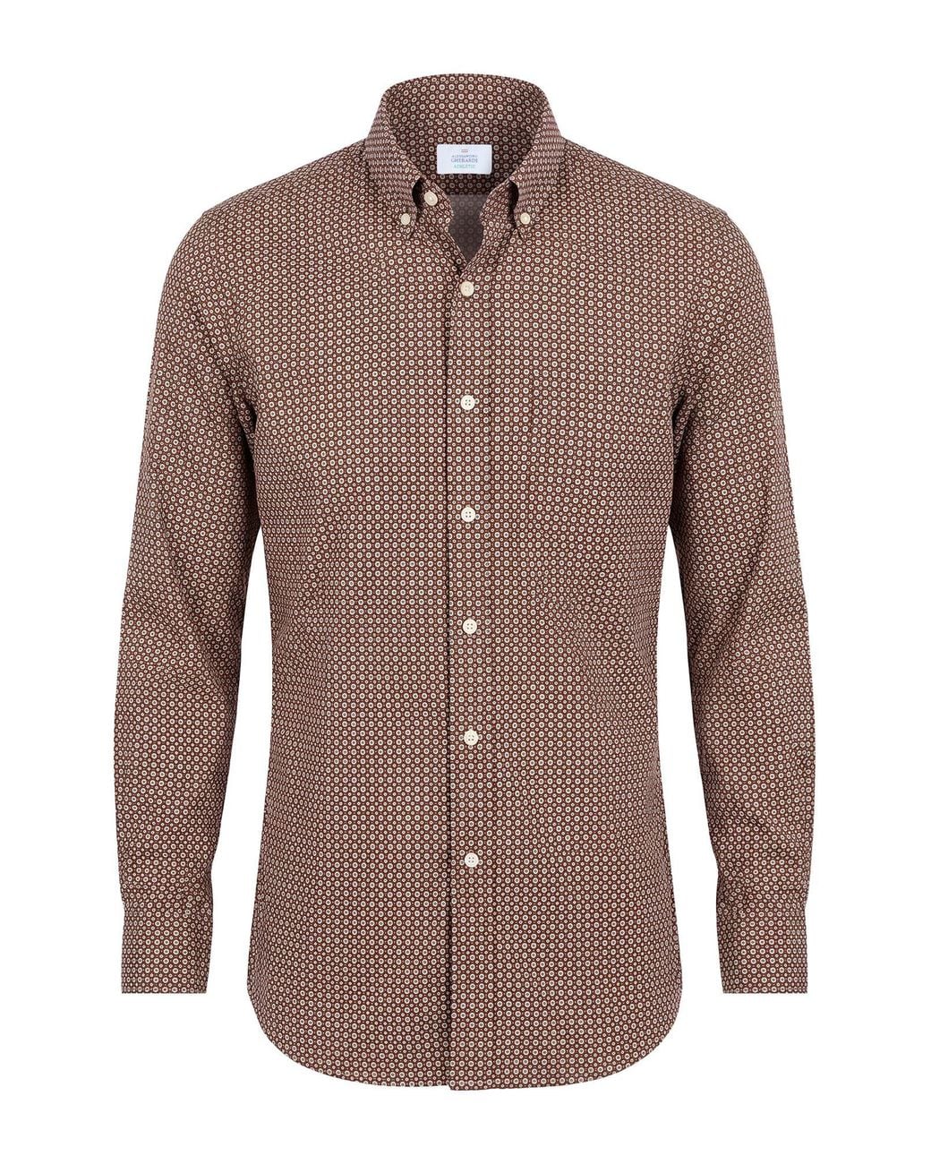 Alessandro Gherardi Brown Shirt for men