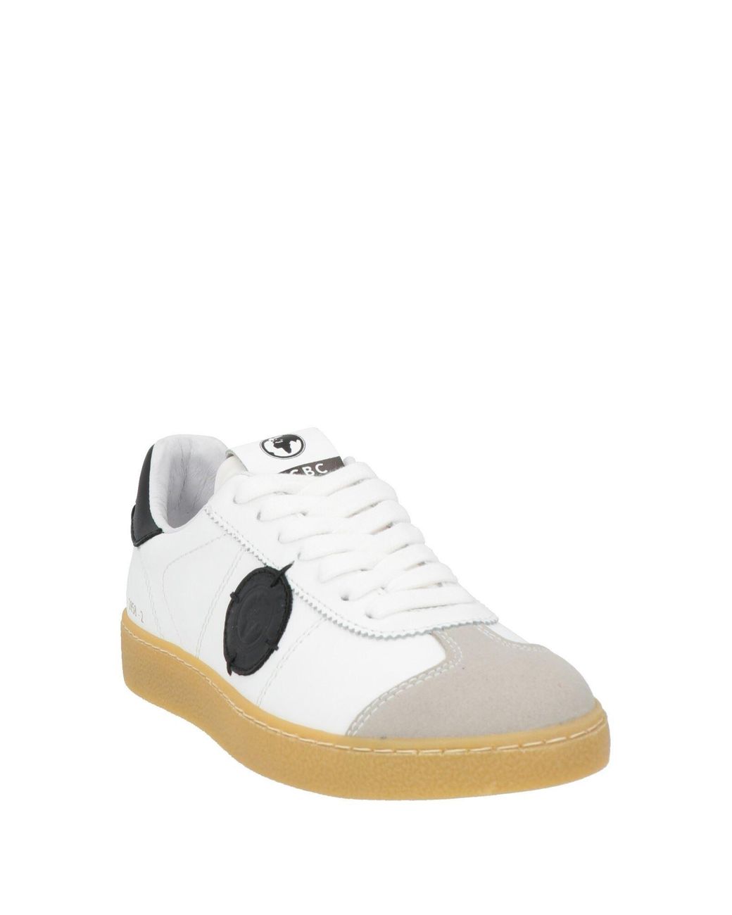 Acbc White Sneakers Leather, Textile Fibers