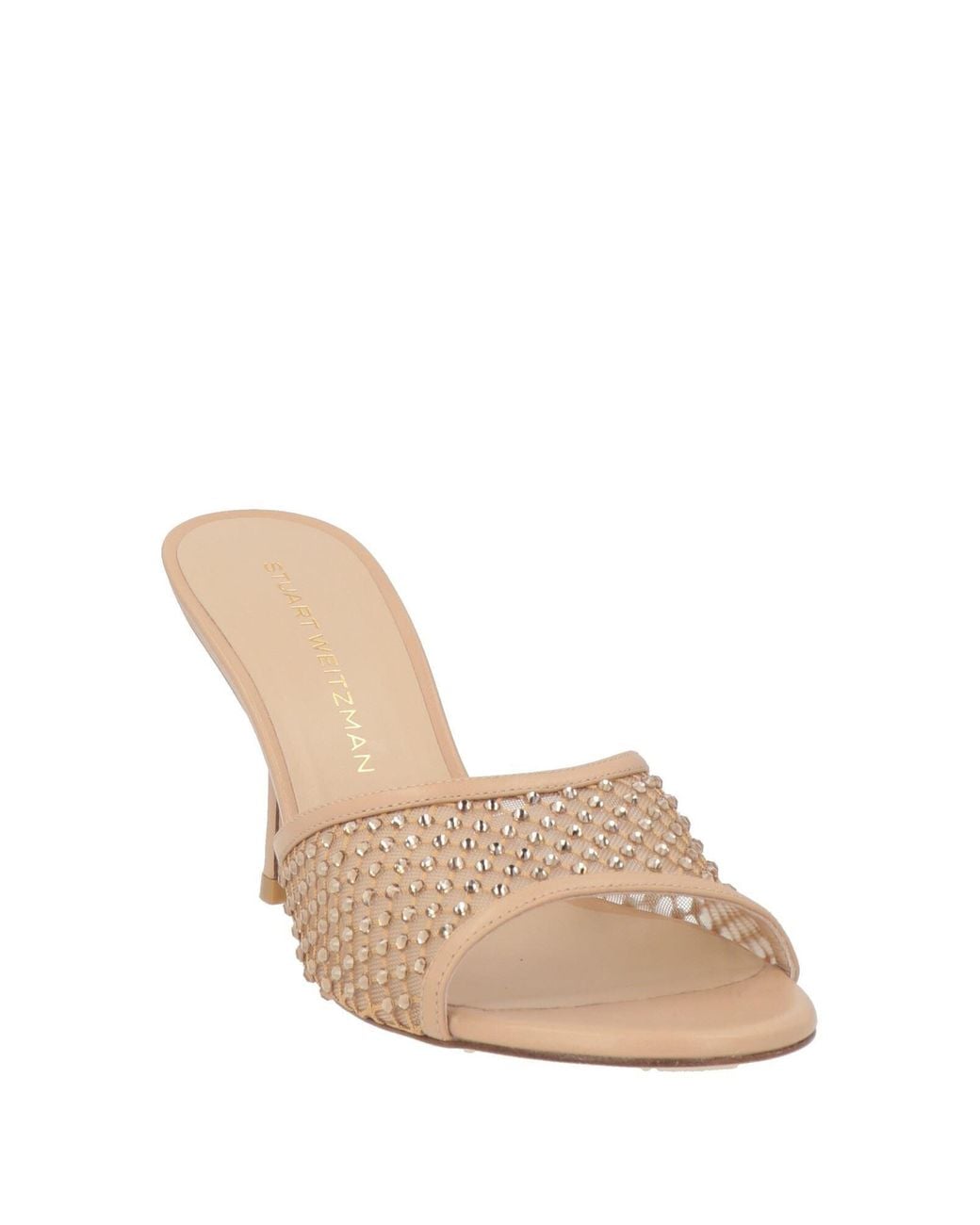 Stuart Weitzman Natural Sandals Textile Fibers
