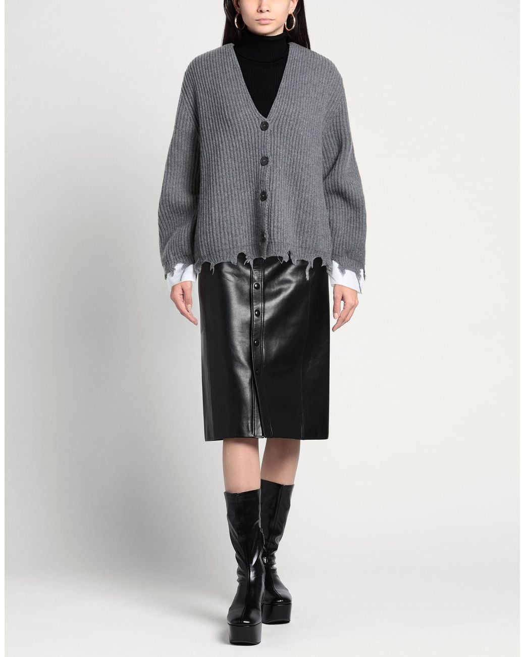SOLOTRE Gray Cardigans