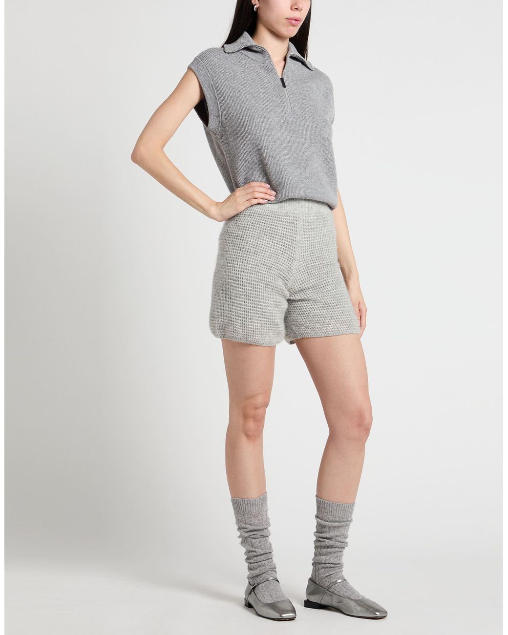 Peserico Gray Shorts & Bermuda Shorts