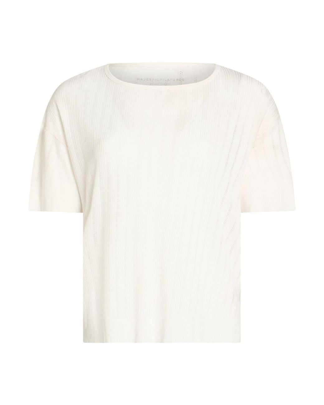 Majestic Filatures White T-Shirt Lyocell