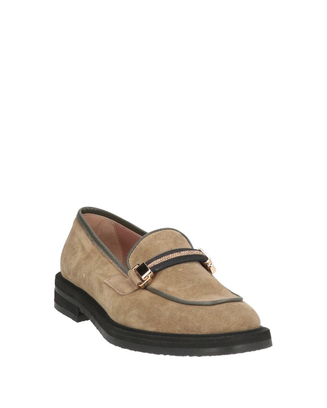 Pollini Brown Loafers Leather