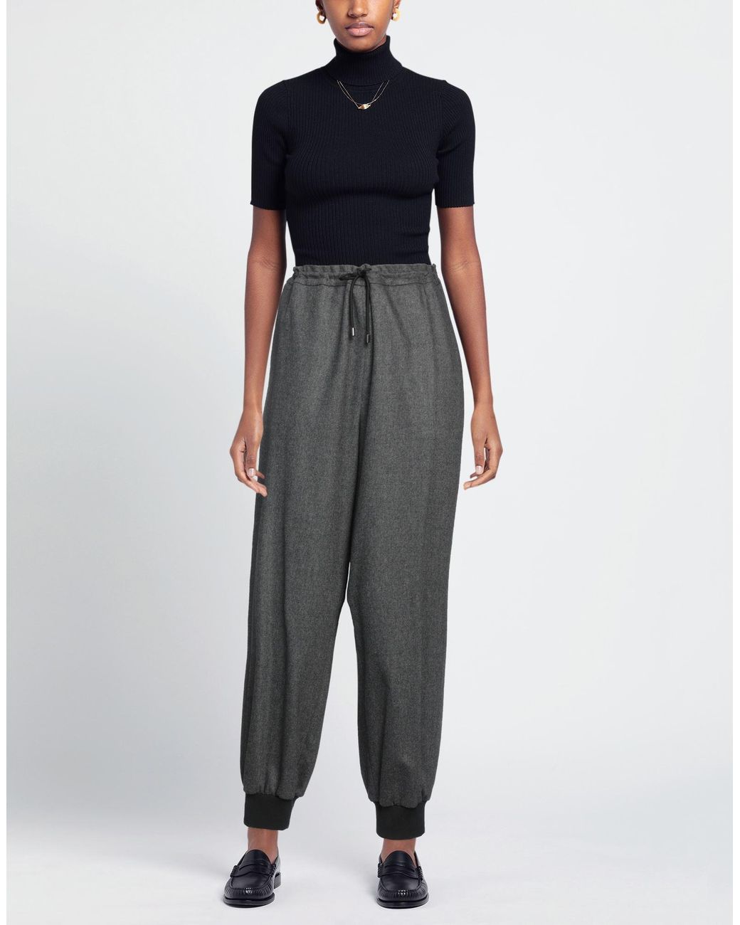 Moorer Gray Pants Virgin Wool, Cashmere, Elastane