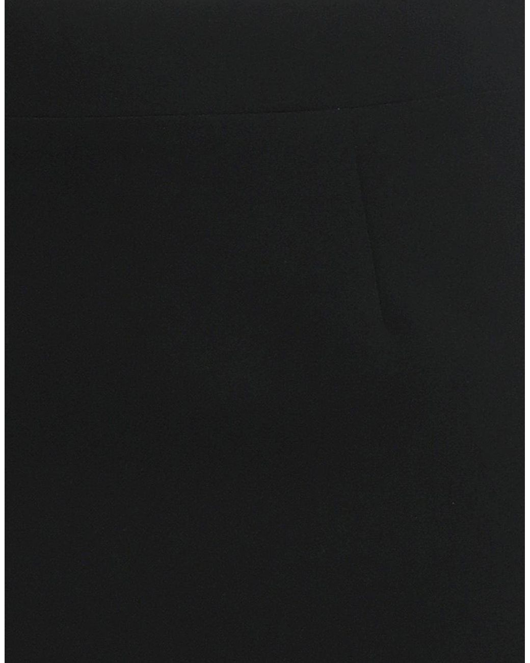 Moschino Black Couture Midi Skirt Polyester, Elastane