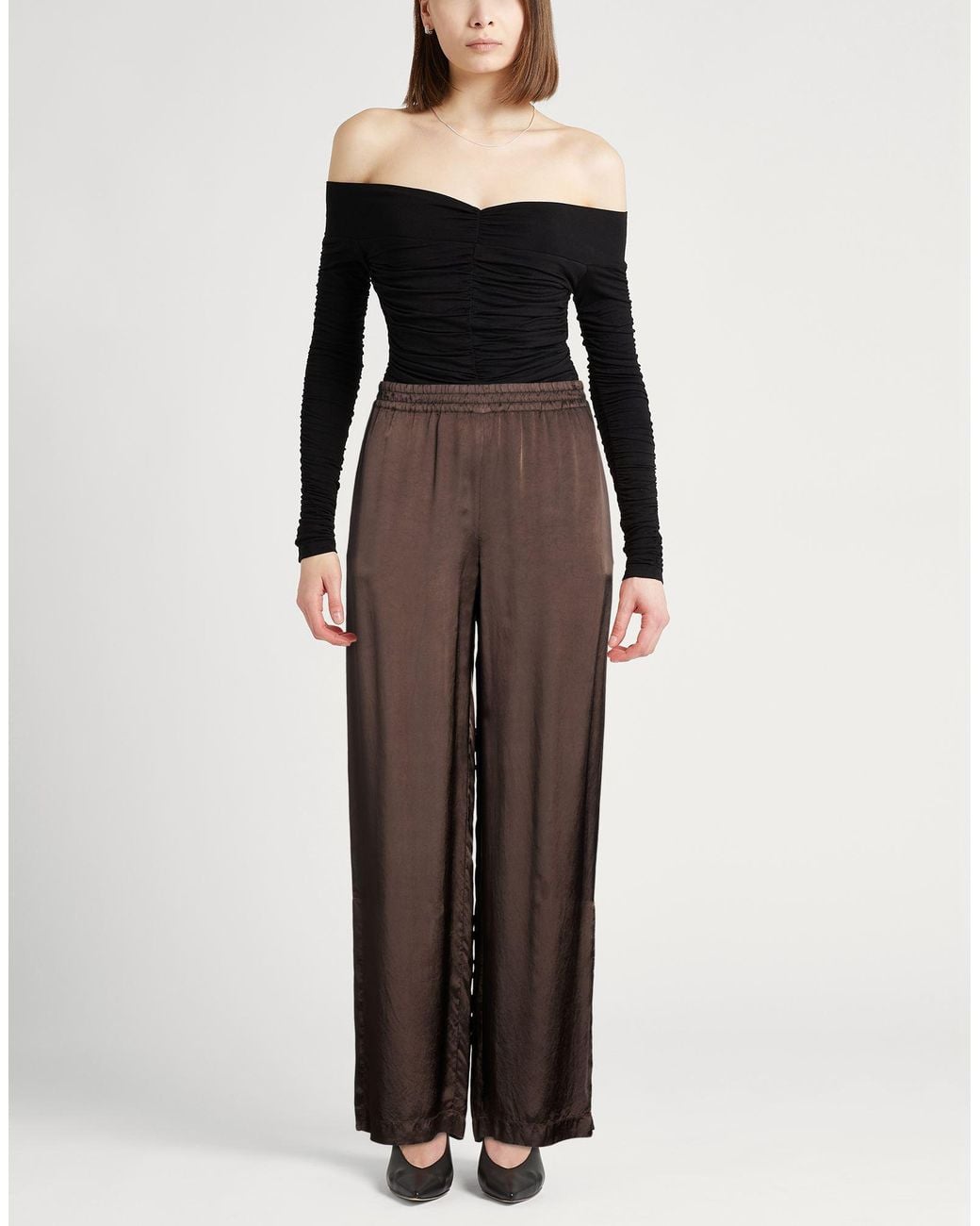 Aspesi Brown Chocolate Pants Viscose