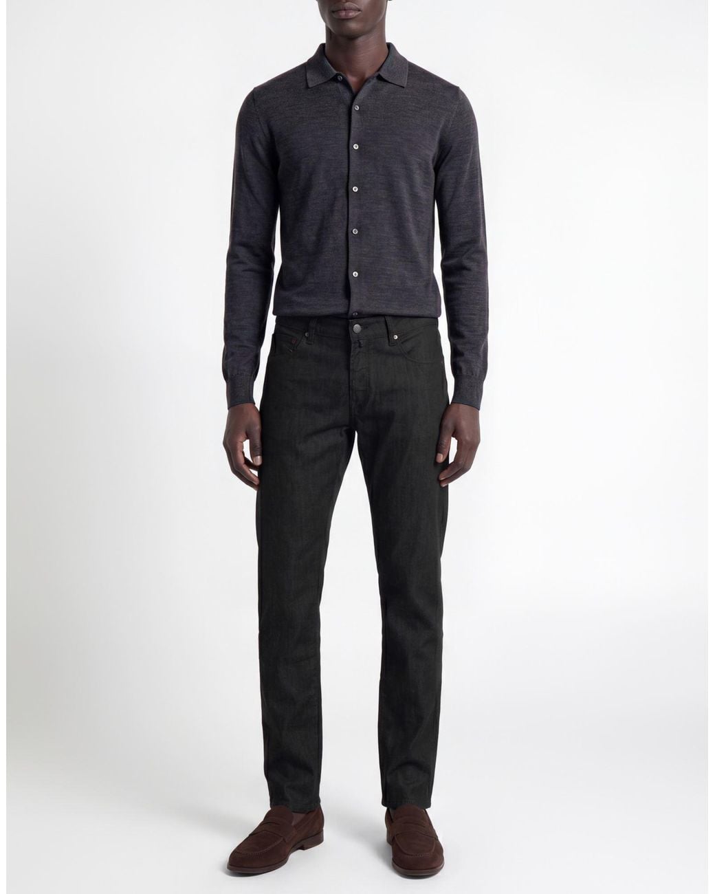 Incotex Black Jeans for men