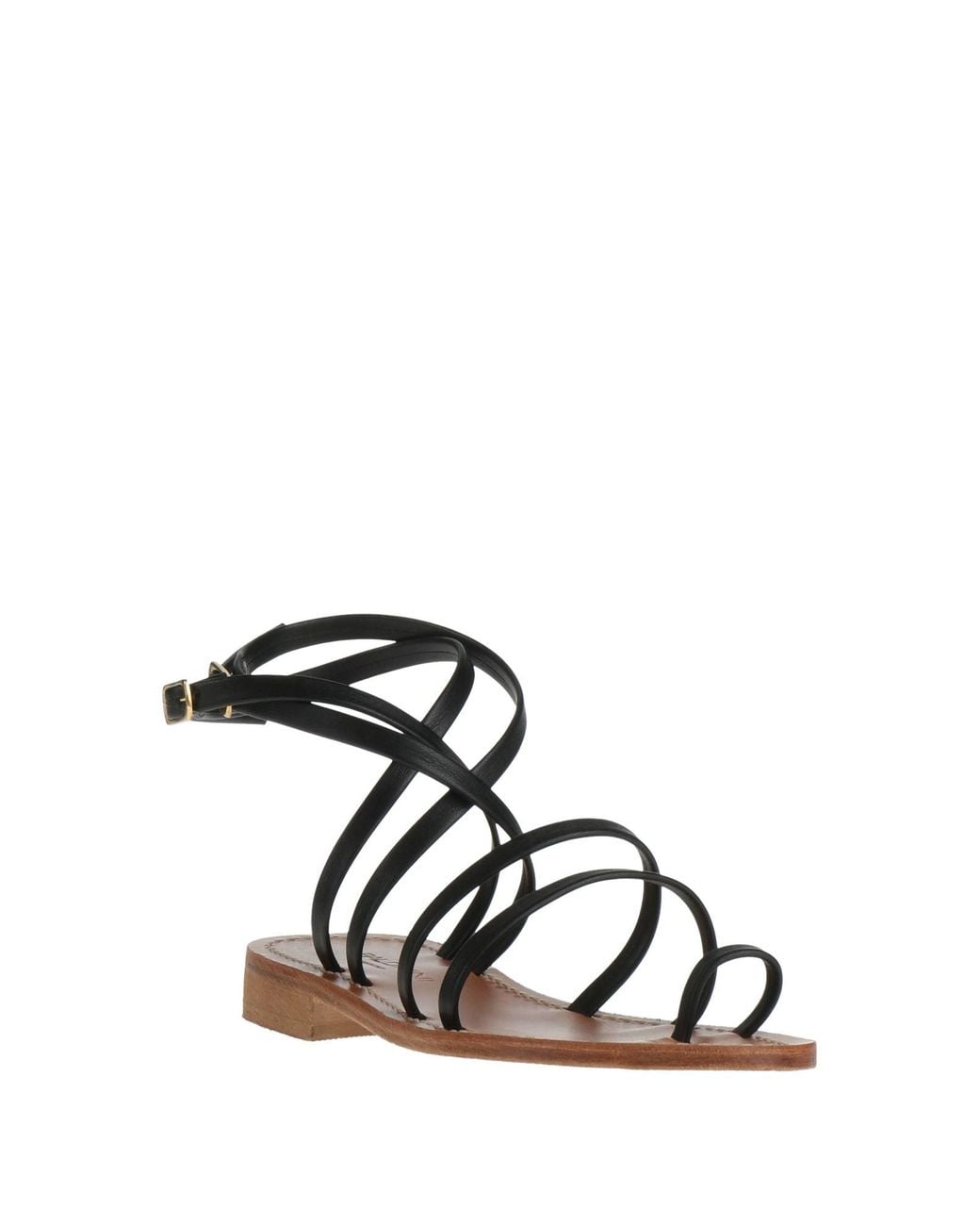 Baldinini Black Thong Sandal