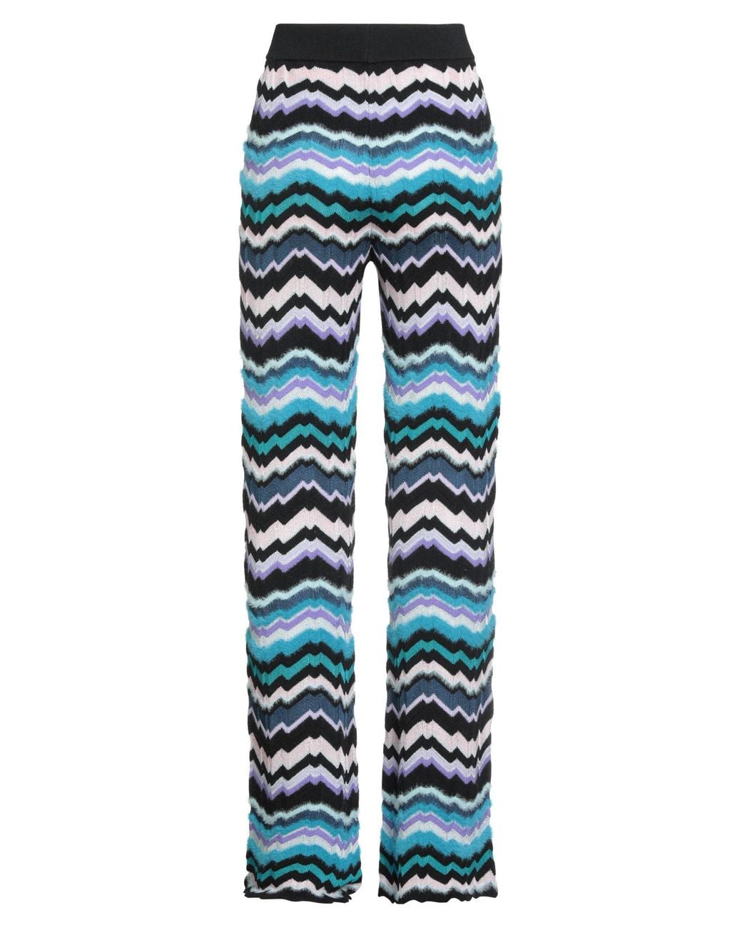 Missoni Blue Azure Pants Viscose, Wool, Polyamide