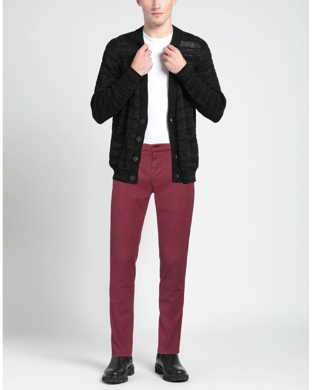 Dondup Red Trouser for men