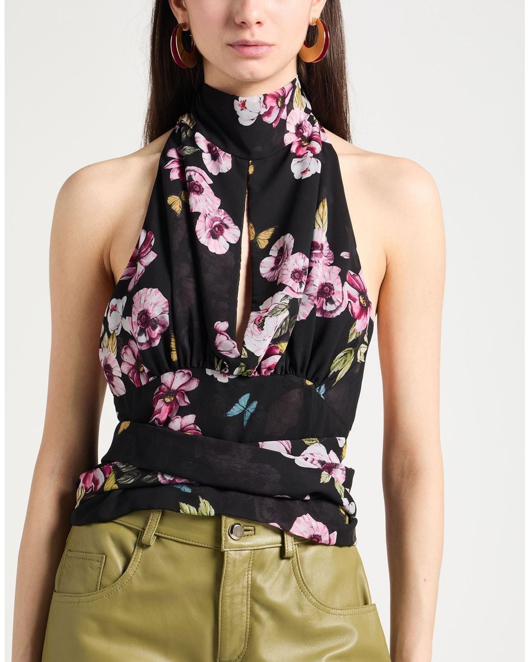ATELIER LEGORA Black Top Viscose, Polyamide, Polyester