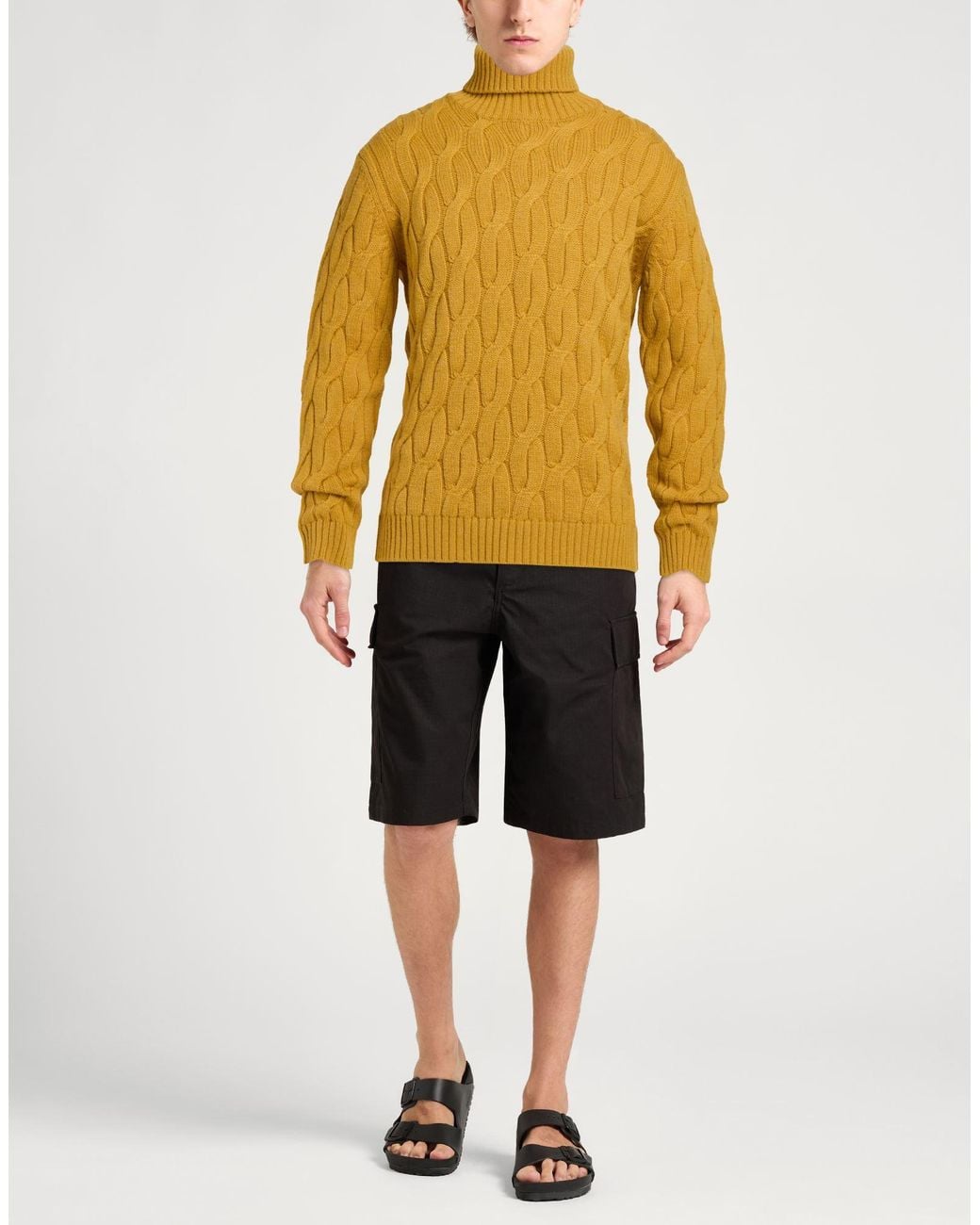 Zanone Yellow Turtleneck for men
