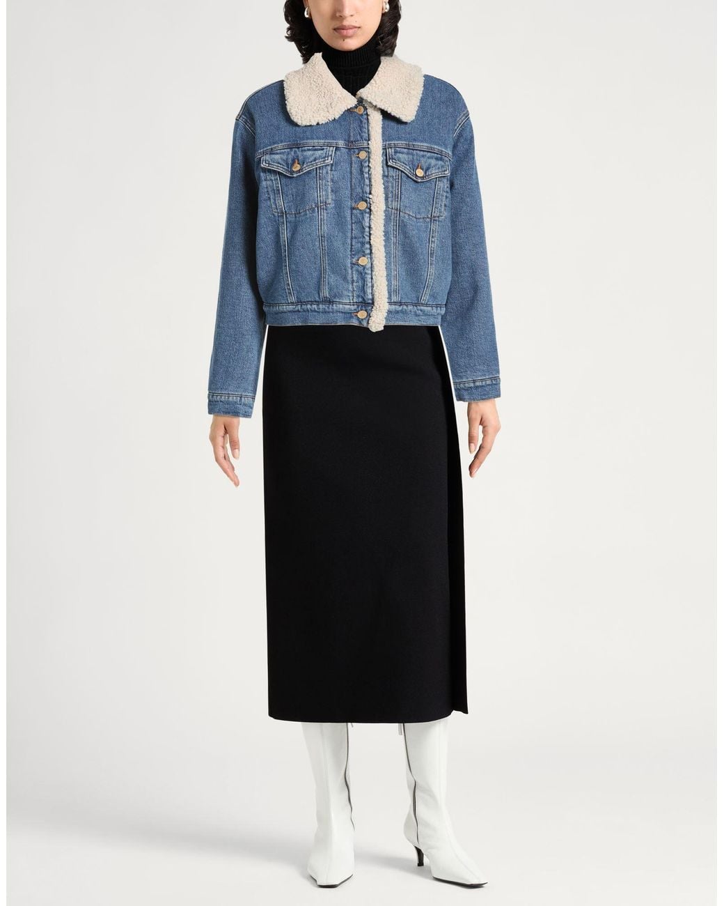 7 For All Mankind Blue Denim Outerwear