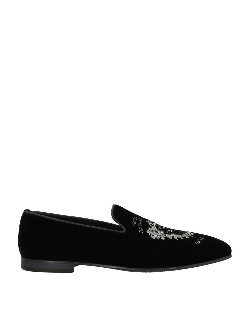 Giovanni Conti Black Loafers Textile Fibers for men
